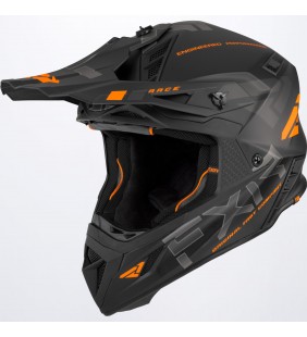 CASQUE HELIUM RACE NOIR ORANGE