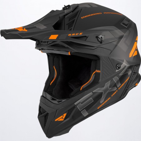 CASQUE HELIUM RACE NOIR ORANGE