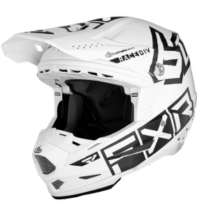 CASQUE FXR 6D BLANC NOIR