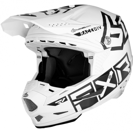 CASQUE FXR 6D BLANC NOIR