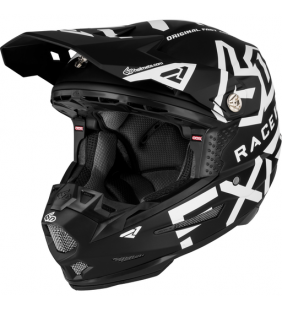 CASQUE FXR 6D NOIR BLANC 23