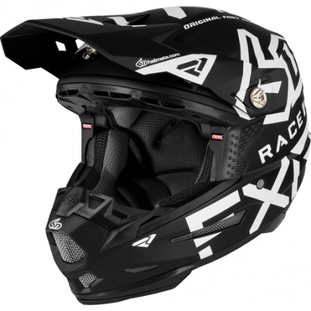 CASQUE FXR 6D NOIR BLANC 23