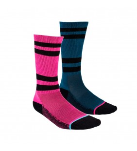 CHAUSSETTES TURBO ROSE 2 PAIRES