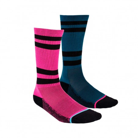 CHAUSSETTES TURBO ROSE 2 PAIRES