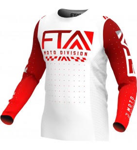 MAILLOT FTA STYLZ MOTO BLANC ROUGE