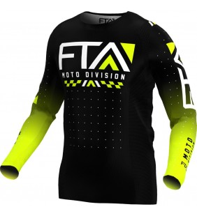 MAILLOT FTA STYLZ MOTO NOIR JAUNE