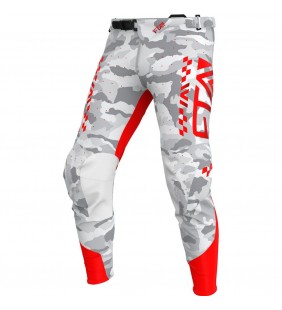 PANTALON FTA STYLZ MOTO BLANC ROUGE