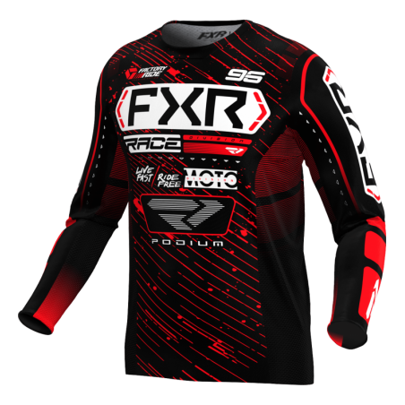 MAILLOT PODIUM 25 NOIR ROUGE