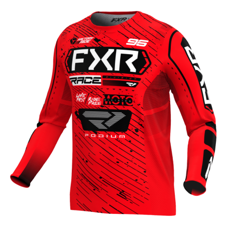 MAILLOT PODIUM 25 ROUGE NOIR