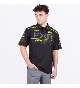 POLO RACE DIV PERFORMANCE NOIR JAUNE