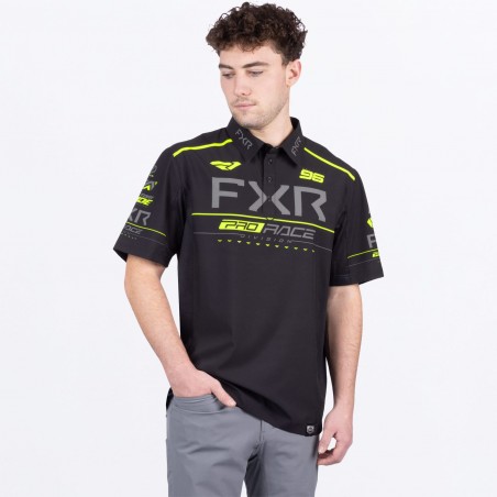 POLO RACE DIV PERFORMANCE NOIR JAUNE