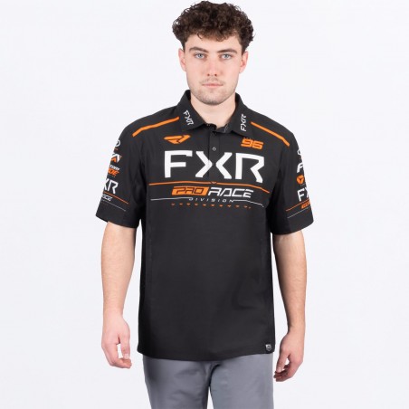 POLO RACE DIV PERFORMANCE NOIR ORANGE