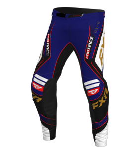 PANTALON REVO BLEU/BLANC/OR 26