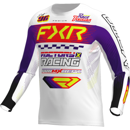 MAILLOT PODIUM BLANC/VIOLET 26