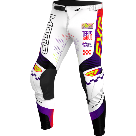 PANTALON PODIUM BLANC/VIOLET 26