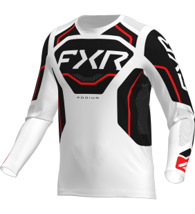 MAILLOT PODIUM BLANC/NOIR 26