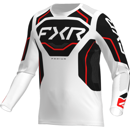 MAILLOT PODIUM BLANC/NOIR 26