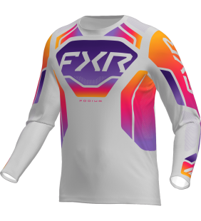 MAILLOT PODIUM GRIS/VIOLET 26