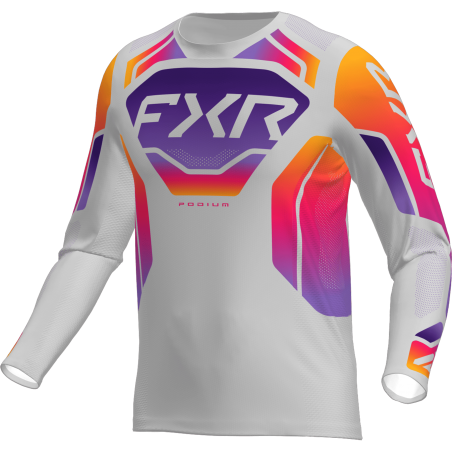 MAILLOT PODIUM GRIS/VIOLET 26