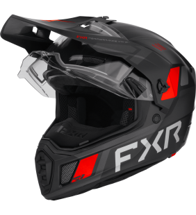 CASQUE CLUTCH X NOIR/ROUGE 26