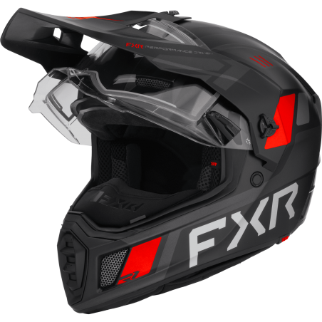 CASQUE CLUTCH X NOIR/ROUGE 26