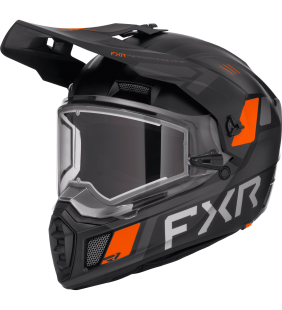 CASQUE CLUTCH X NOIR/ORANGE 26