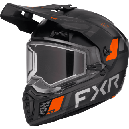 CASQUE CLUTCH X NOIR/ORANGE 26