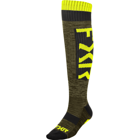 CHAUSSETTES HAUTES KAKI JAUNE 26