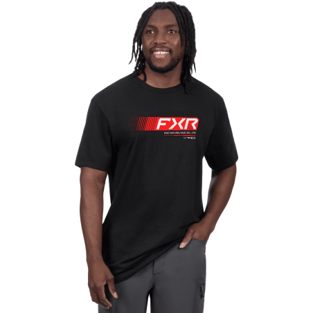 T-SHIRT FXR FACTORY NOIR/ROUGE