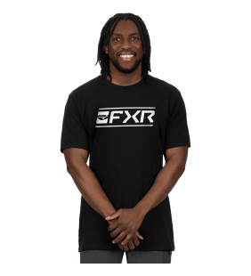 T-SHIRT FXR VICTORY NOIR/BLANC
