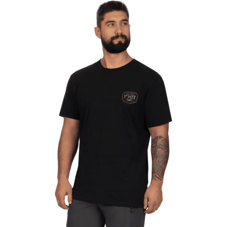 T-SHIRT FXR RACE PLATE NOIR