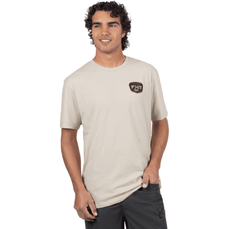 T-SHIRT FXR RACE PLATE BEIGE