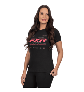 T-SHIRT FXR RACE DIV FEMME NOIR