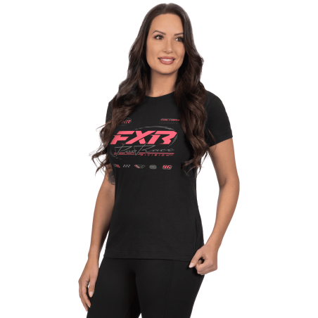 T-SHIRT FXR RACE DIV FEMME NOIR
