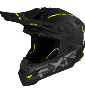 CASQUE HELIUM NOIR MATT JAUNE