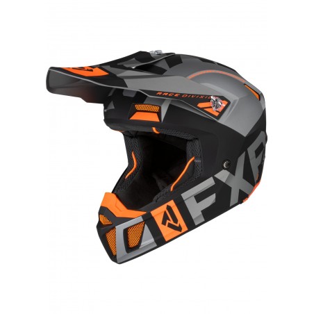 CASQUE CLUTCH EVO GRIS ORANGE